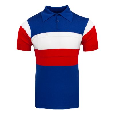 Magliamo - Frankrijk Team Retro Wielershirt 1950's (Korte Mouwen) afbeelding
