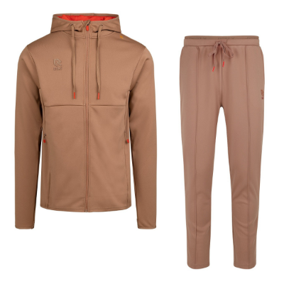 Robey - Off Pitch Full-Zip Scuba Trainingspak - Bruin afbeelding