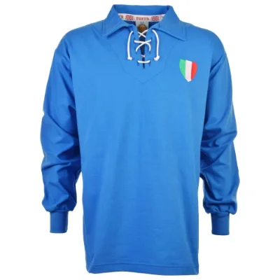 Italië retro voetbalshirt 1940-1950s afbeelding