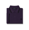 Fred Perry - Twin Tipped Poloshirt - Paars/ Zwart