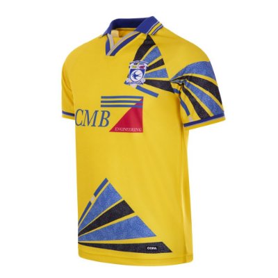 Cardiff City FC Retro Voetbalshirt Uit 1997-1998 afbeelding