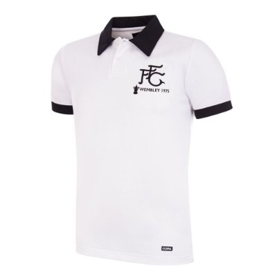 Fulham FC Retro Voetbalshirt 1975 afbeelding