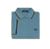 Fred Perry - Twin Tipped Poloshirt - Ash Blue/ Golden/ Navy