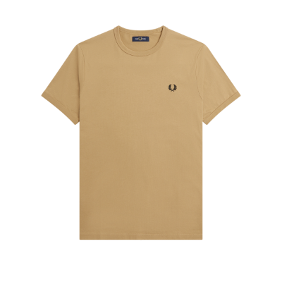 Fred Perry - Ringer T-Shirt - Warm Stone afbeelding