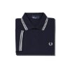 Fred Perry - Twin Tipped Polo - Navy/ White