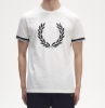 Fred Perry - Printed Laurel Wreath T-Shirt - Snow White