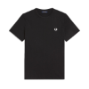 Fred Perry - Ringer T-Shirt - Zwart