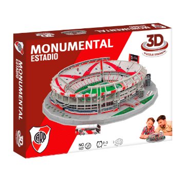 Toon details van Eleven Force - River Plate Estadio Monumental - 3D Puzzel Afbeeldingen van Eleven Force - River Plate Estadio Monumental - 3D Puzzel