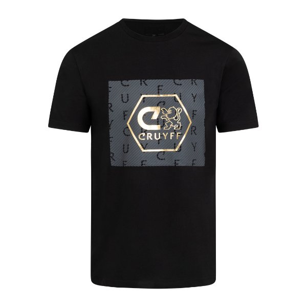 Cruyff - Explore T-Shirt - Zwart/ Goud