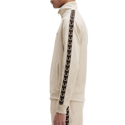 Fred Perry – Contrast Tape Trainingsjack – Light Oyster