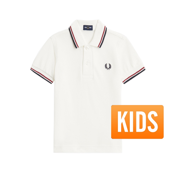 Fred Perry - My First Fred Perry Shirt - Snow White/ Red/ Navy - Baby