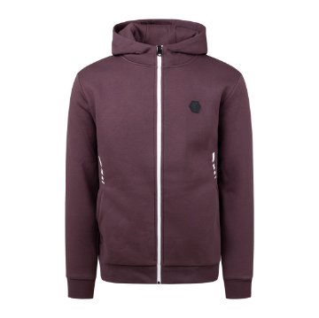 Cruyff - Forth Hooded Track Top - Wine Cruyff - Forth Hooded Track Top - Wine