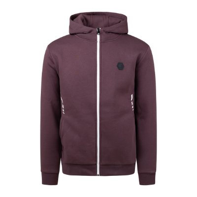 Cruyff - Forth Hooded Trainingsjack - Donkerrood afbeelding