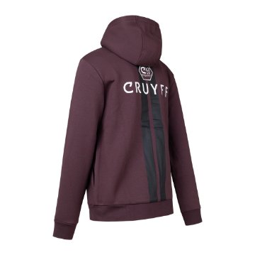 Cruyff - Forth Hooded Track Top - Wine Cruyff - Forth Hooded Track Top - Wine