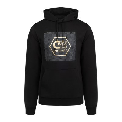 Cruyff - Explore Hoodie - Zwart/ Goud afbeelding