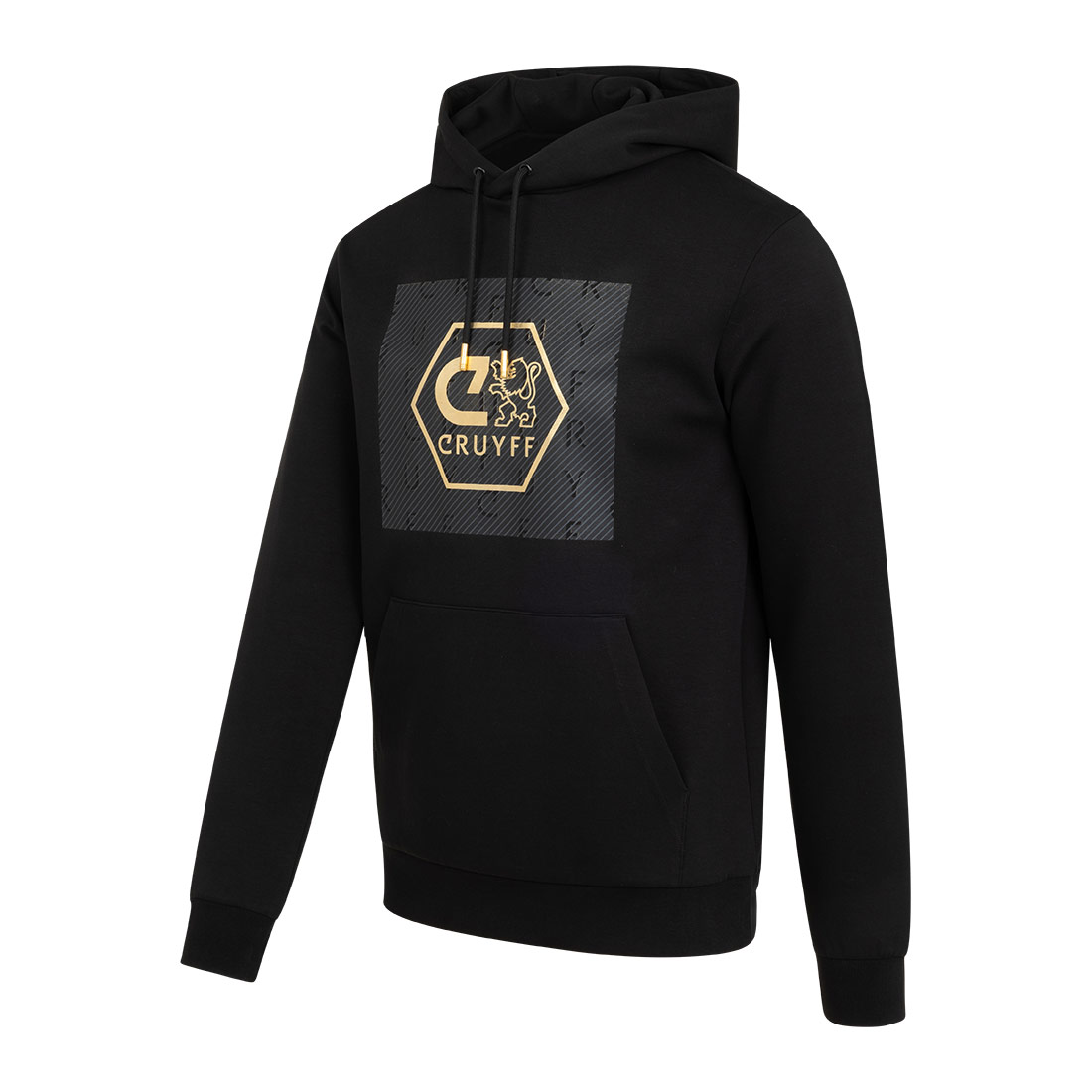 BOSS - Kinderhoodie van een katoenmix met rits en verticaal logo