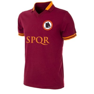 AS Roma SPQR Retro Voetbalshirt 1978-1979 afbeelding