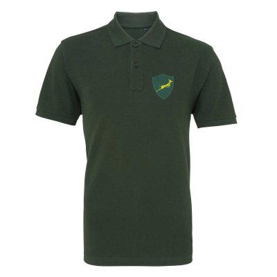 Rugby Vintage - Zuid-Afrika Rugby Poloshirt - Groen afbeelding