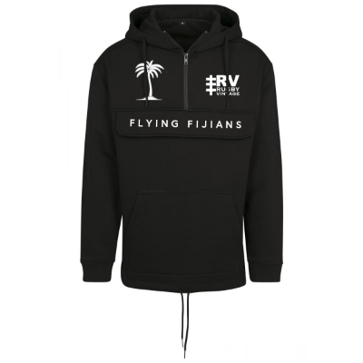 Rugby Vintage - Flying Fijians Anorak Hoodie - Zwart afbeelding