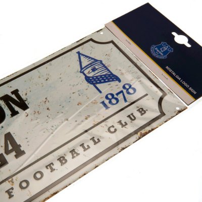 Everton Retro Straatbord – (40cm x 18cm)