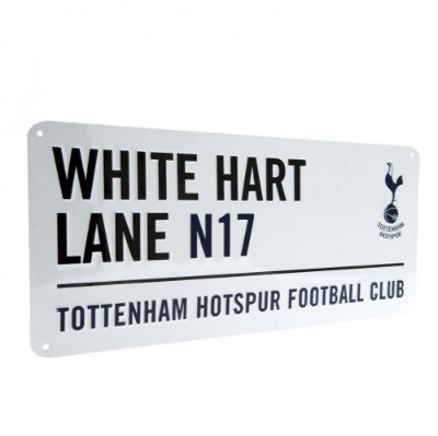 Tottenham Hotspur Straatbord - Wit (40cm x 18cm) afbeelding