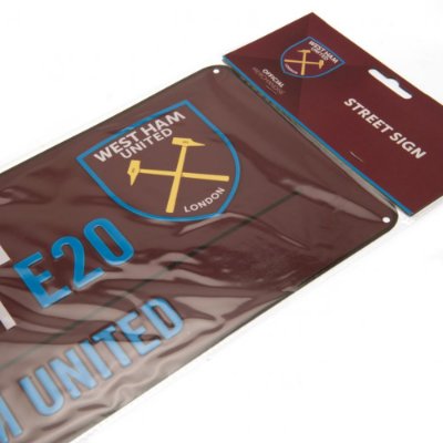 West Ham United Straatbord (40cm x 18cm)