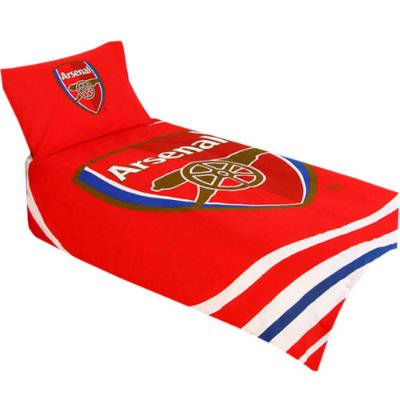 Arsenal Dekbedovertrek & Kussensloop (1 Persoon) - Omkeerbaar afbeelding