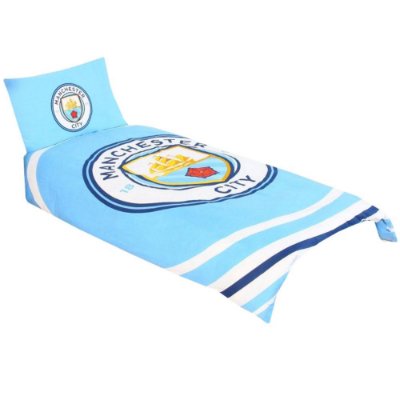 Manchester City Dekbedovertrek & Kussensloop (1 Persoon) - Omkeerbaar afbeelding