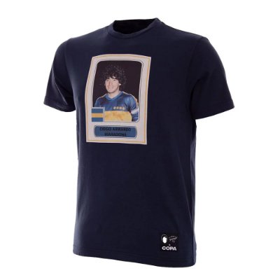COPA Football - Maradona Boca Juniors Sticker T-Shirt - Navy afbeelding