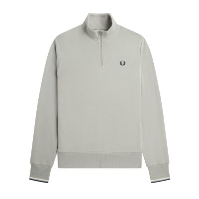 Fred Perry - Half Zip Sweater - Limestone afbeelding