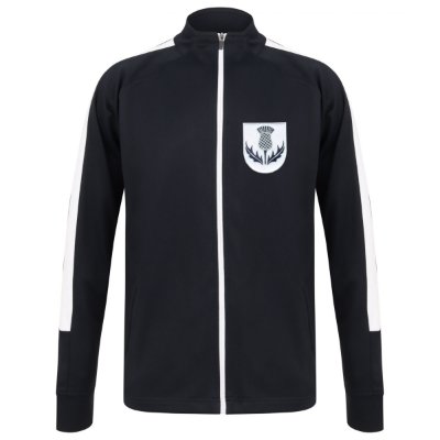 Rugby Vintage - Schotland Thistles Trainingsjack - Navy/ Wit afbeelding