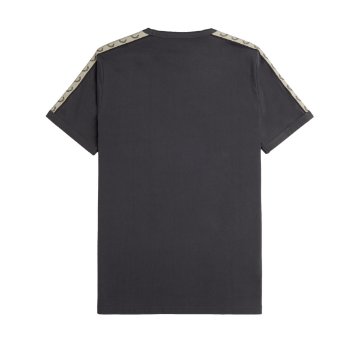 Fred Perry - Contrast Tape Ringer T-Shirt - Anchor Grey/ Black Fred Perry - Contrast Tape Ringer T-Shirt - Anchor Grey/ Black