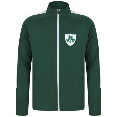 Rugby Vintage - Ierland The Shamrocks Trainingsjack - Groen/ Wit afbeelding