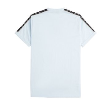 Fred Perry - Contrast Tape Ringer T-Shirt - Lichtblauw Fred Perry - Contrast Tape Ringer T-Shirt - Lichtblauw