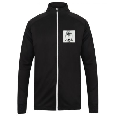 Rugby Vintage - Fiji Rugby Trainingsjack - Zwart/ Wit afbeelding