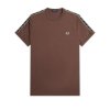 Fred Perry - Contrast Tape Ringer T-Shirt - Carrington Brick