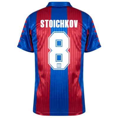 Meyba - Barcelona Retro Voetbalshirt 1989-1992 + Stoichkov 8 afbeelding
