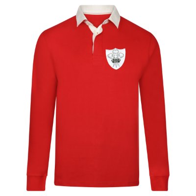 Rugby Vintage - Wales Retro Rugby Shirt 1970's - Rood afbeelding
