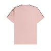 Fred Perry - Contrast Tape Ringer T-Shirt - Dusty Rose Pink/ Black