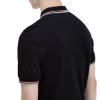 Fred Perry - Twin Tipped Polo Shirt - Black/ Coral Heat/ Silver Blue