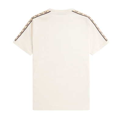 Fred Perry – Contrast Tape Ringer T-Shirt – Ecru/