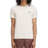 Fred Perry - Contrast Tape Ringer T-Shirt - Ecru/ Black