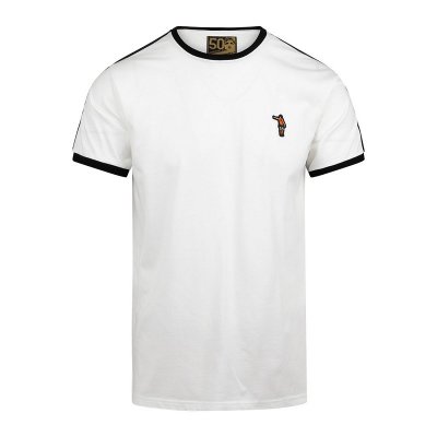 Cruyff - Nederland Dos Rayas Ringer T-Shirt - Wit afbeelding