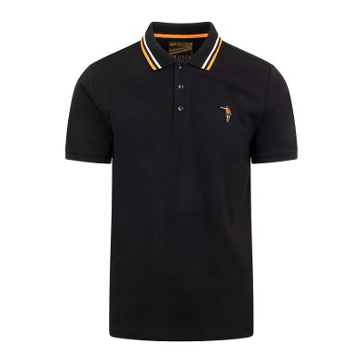 Cruyff - Nederland Dos Rayas Poloshirt - Zwart afbeelding