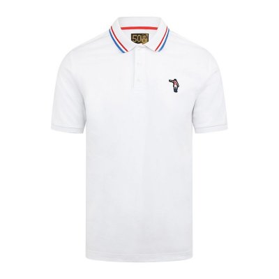 Cruyff - Kroatië Dos Rayas Poloshirt - Wit afbeelding