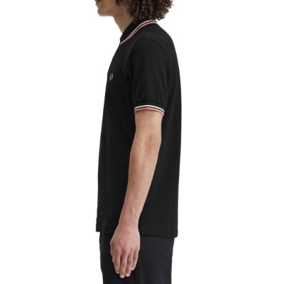 Fred Perry – Twin Tipped Poloshirt – / Ecru/ Dusty Rose
