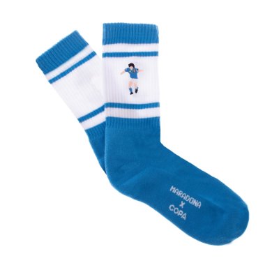 Maradona X COPA Napoli Embroidery Terry Sokken - Blauw afbeelding