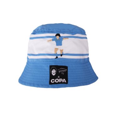 Maradona X COPA Napoli Embroidery Bucket Hat - Blauw Maradona X COPA Napoli Embroidery Bucket Hat - Blauw