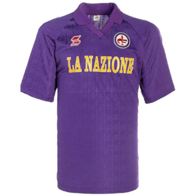 ABM - Fiorentina Retro Voetbalshirt 1989-1990 afbeelding