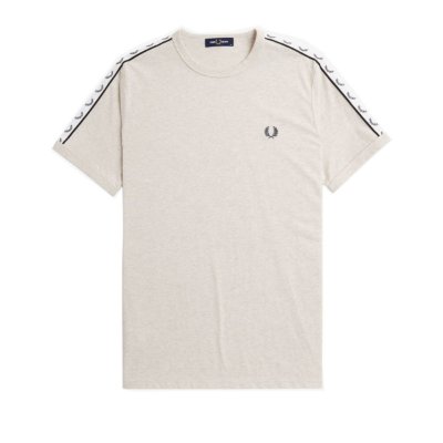 Fred Perry - Taped Ringer T-Shirt - Porridge Marl afbeelding